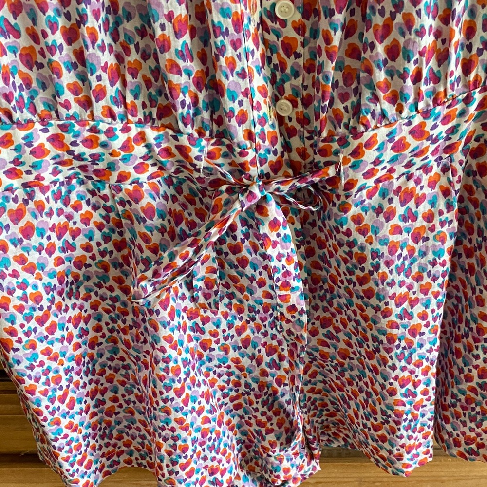 Zara Multicolor Heart Pattern Top - Picture 5 of 16